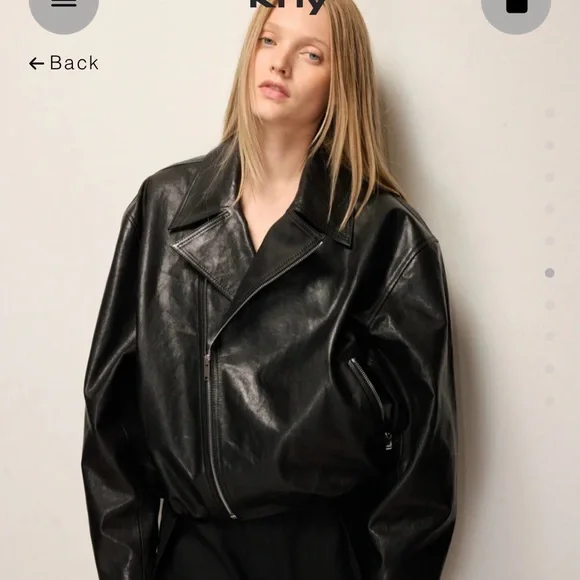 Leather Moto Jacket - Picture 3 of 8